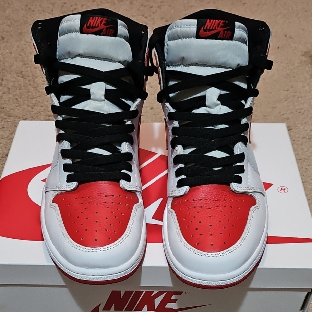 Nike Air High-Top Sneakers - Red and Black